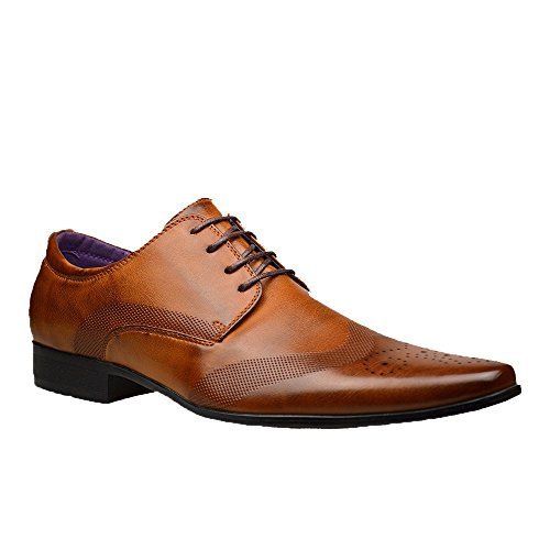 Herrenmode Neu Schwarze Lederschuhe Formell Elegant Kleid UK Größe 6 7 8 9 10 11 – Herren, Braun, 8 UK / 42 EU