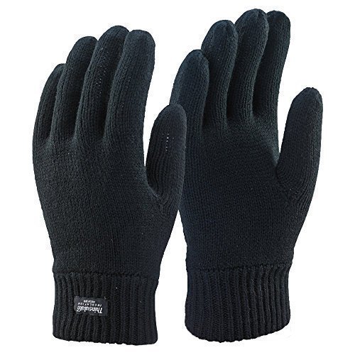 Thinsulate – Herren 3M Winter Handschuhe Thermo Futter – Schwarz, M/L