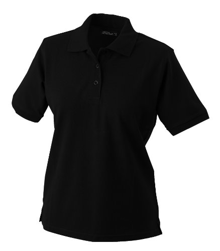 James & Nicholson Damen Poloshirt Ladies' Polo, Gr. X-Large, Schwarz