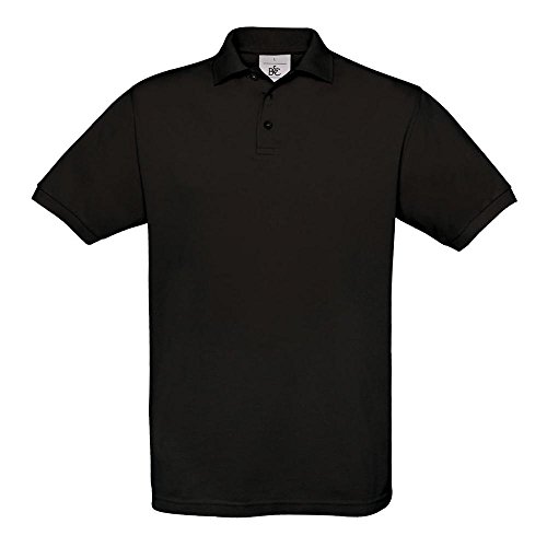 B&C – Piqué Poloshirt 'Safran' 3XL,Black