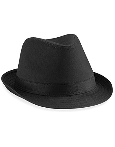 Beechfield Unisex Hut Fedora (S/M) (Schwarz) Small / Medium,Schwarz