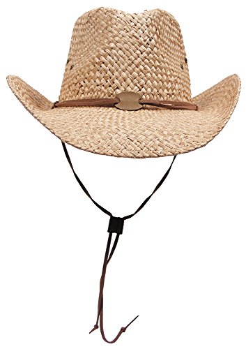 MFH FoxOutdoor Strohhut, mit Kinnband, hellbraun