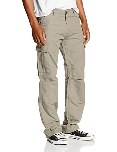 Urban Classics Herren Hose Camouflage Cargo Pants, Beige (Beige 3), 52 (Herstellergröße: 38)