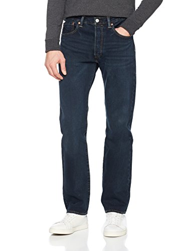Levi's Herren Slim Jeans 501 Levi’s Original Fit – Schwarz (Dark Hours 2624) – W32/L32