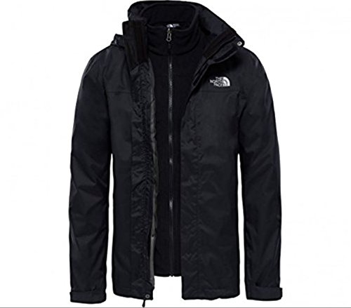 The North Face Herren Doppeljacke Evolve II Triclimate, schwarz (Tnf Black), L, T0CG55