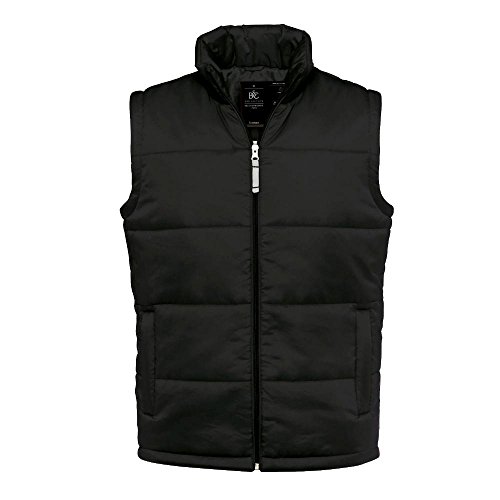B&C – gefütterte Weste 'Bodywarmer Men' L,Black