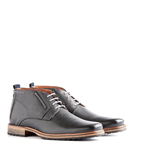 Travelin' London Leder Chukka Boots | Business Schuhe mit Schnürsenkel | Grau EU 40