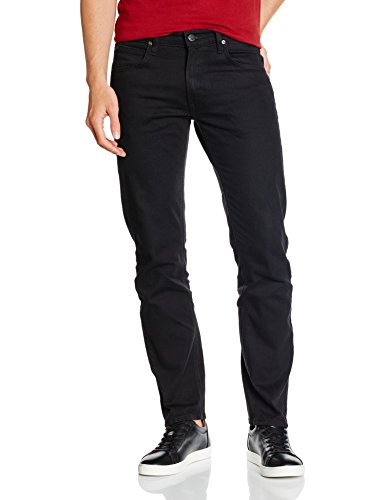 Lee Herren Straight Jeans Daren Zip Fly, Schwarz (Black Rinse 47), W36/L32