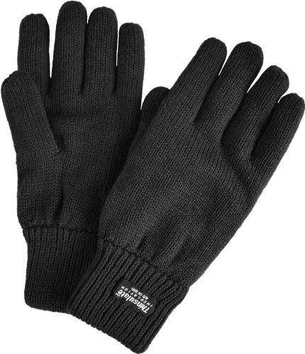 normani Strick Fingerhandschuhe mit Thinsulatefütterung Winterhandschuhe Farbe Schwarz Größe XL