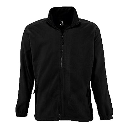 Sols Fleecejacke Fleece Jacke North bis Gr. 5XL ,Black, L