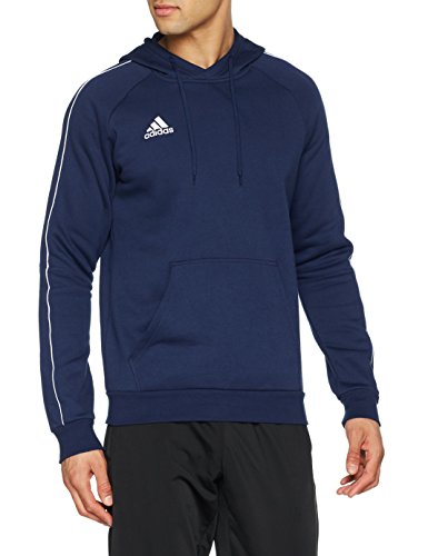 adidas Herren Core 18 Hoodie, Dark Blue/White, M