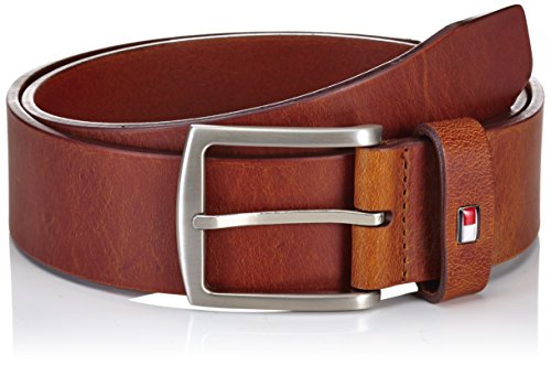 Tommy Hilfiger Herren Gürtel NEW DENTON BELT, Einfarbig, Gr. 95 cm, Braun (DARK TAN-EUR 257)