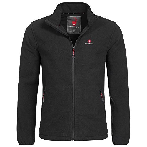 Höhenhorn Badus Herren Fleece Jacke Schwarz Gr. L