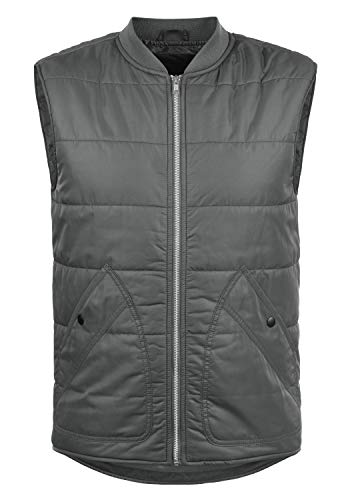 PRODUKT Petrus Herren Weste Steppweste Outdoor Weste Mit Stehkragen, Größe:L, Farbe:Asphalt