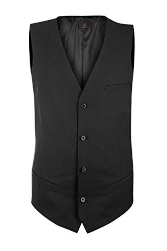 GREIFF Herren-Weste Anzug-Weste PREMIUM regular fit – schwarz – Größe: 52