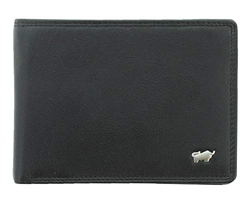 BRAUN BÜFFEL Geldbörse Golf 2.0 8CS schwarz aus echtem Leder