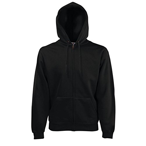 Fruit of the Loom – Hooded Sweat Jacket – Modell 2013 / Black, M M,Black