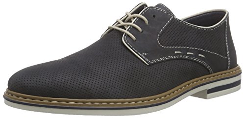 Rieker Herren B1435 Derby Blau (ozean/chalk / 14) 43 EU