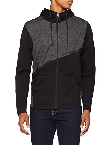 JACK & JONES Herren Sweatjacke JCOCARLO Sweat Zip Hood NOOS Schwarz Black, X-Large