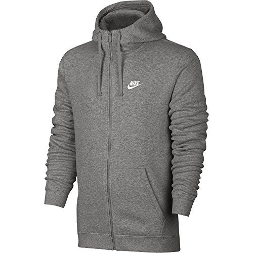 Nike Herren M Nsw Club Hoodie Fz Bb, Grau (dk grey heather), M