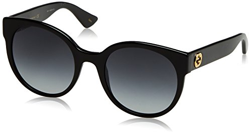 Gucci Damen GG0035S 001 Sonnenbrille, Schwarz (Black/Grey), 54