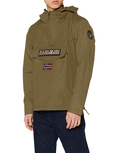 Napapijri Herren Jacke Rainforest M Sum 1 New Olive Green Grün Gd6, Medium (Herstellergröße: M)