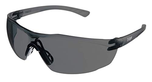 Dräger Schutzbrille X-pect 8321 | Leichte Sicherheitsbrille mit großem Sichtfeld | Für Baustelle, Werkstatt, Fahrrad-Fahren, Joggen | Getönt, Kratzfest und beschlagfrei | 1 St.