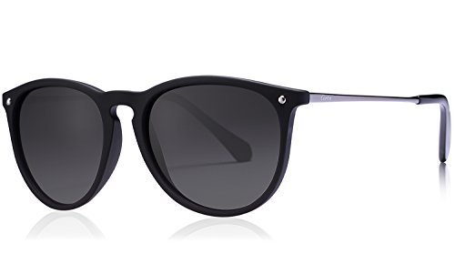 Carfia Vintage Polarisierte Sonnenbrille für Damen Herren UV400 Schutz Ultraleicht Rahmen
