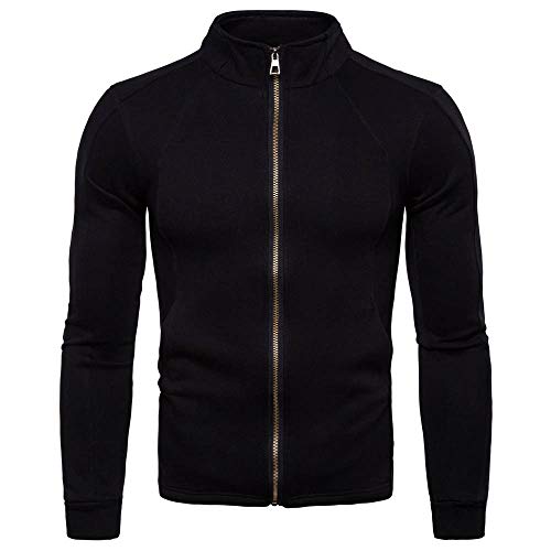 FRAUIT Winterjacke Herren Männer Reißverschluss Langarm Kurzmantel Warm Atmungsaktiv Bequem Übergangsjacke Kunstleder Jacke Biker Vintage Jacke