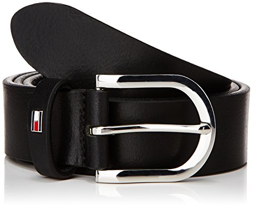 Tommy Hilfiger Damen Gürtel NEW DANNY BELT, Gr. 85 cm, Schwarz (MASTERS BLACK 017)