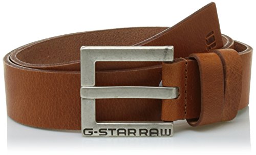 G-STAR RAW Herren Duko Gürtel, Braun (Dark Cognac/Antic Silver), 90