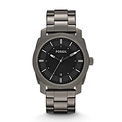 Fossil Herren Analog Quarz Uhr mit Edelstahl Armband FS4774