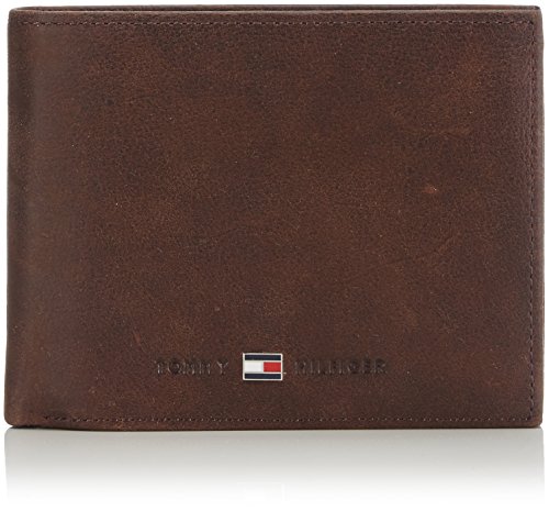 Tommy Hilfiger Herren JOHNSON CC FLAP AND COIN POCKET Geldbörsen, Braun (Brown 041), 13x10x2 cm