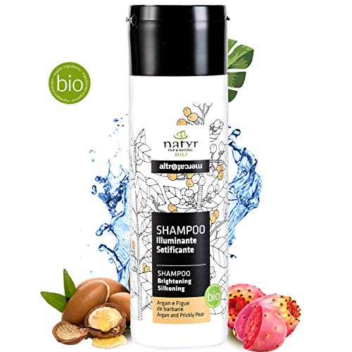 Natyr® Bio Pflege-Shampoo – Das Beauty Wunder Nr.1 Haar-Shampoo aus Italien – Reine Naturkosmetik mit Argan-Öl, Feigenkaktus & Aloe Vera ohne Silikon, SLS und Parabene [Vegan]