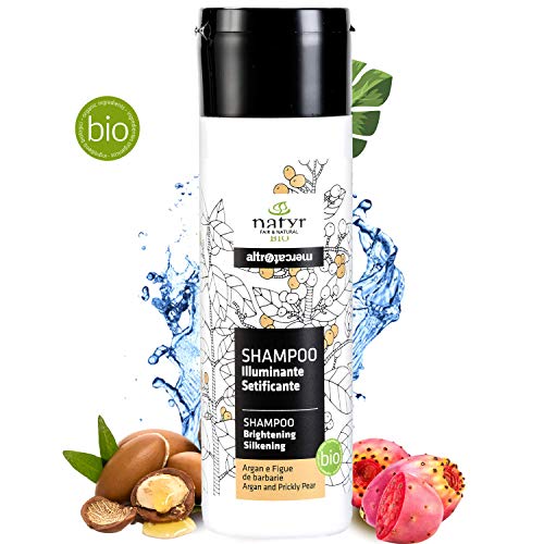 Natyr® Bio Pflege-Shampoo – Das Beauty Wunder Nr.1 Haar-Shampoo aus Italien – Reine Naturkosmetik mit Argan-Öl, Feigenkaktus & Aloe Vera ohne Silikon, SLS und Parabene [Vegan]