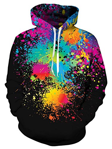 NEWISTAR 3D Jungen Digitaldruck Kapuzenpullover 3D Druck Hoodie Mit Taschen XXXL