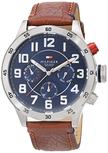 Tommy Hilfiger Watches Herren-Armbanduhr Analog Quarz Leder 1791066