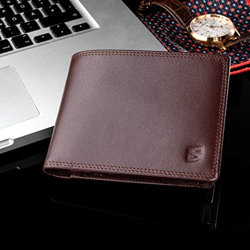 TRAVANDO Geldbörse Herren 'Chicago' RFID - 11 Kartenfächer, Münzfach, 12,7x10x2,3 Cm, Aus Kunstleder