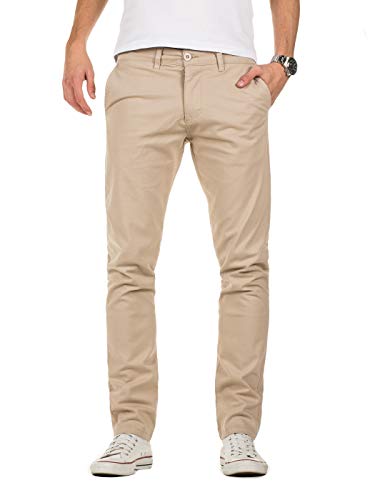 Yazubi Chino Hose Beige Kyle by Yzb Jeans Braun Herren Stoffhose Chinohosen Beige Business Männer Chinos, Beige (Plaza Taupe 161105), W33/L38
