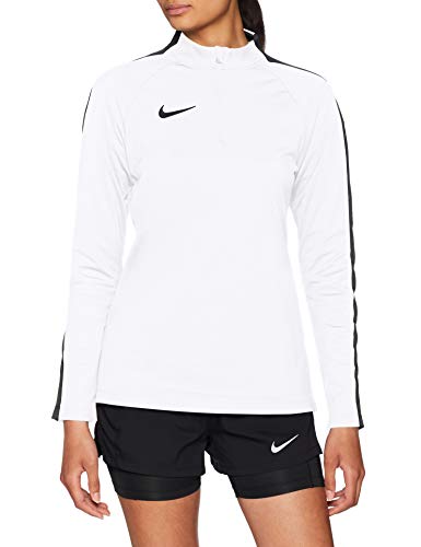 Nike Damen Dry Academy 18 Drill Langarmshirt, White/Black, S