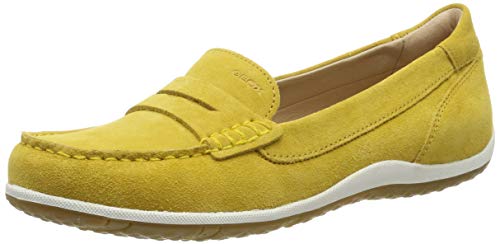 Geox Damen D Vega MOC A Mokassin, Gelb (Ochre C2112), 37.5 EU