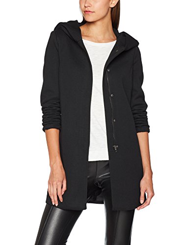 ONLY NOS Damen onlSEDONA Light Coat OTW NOOS Mantel, Schwarz Black, 34 (Herstellergröße: XS)
