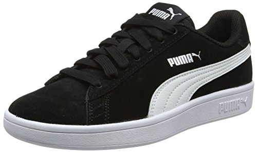 Puma Puma Smash v2, Unisex-Erwachsene Sneakers, Schwarz (Puma Black-Puma White-Puma Silver), 46 EU