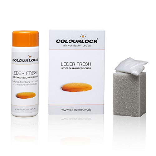 Colourlock® Leder Fresh Tönung (Lederfarbe, Farbauffrischung) 150 ml passend für Audi Leder mokassin, beseitigt Schrammen, Ausbleichungen und Abnutzung an Leder und Kunstleder