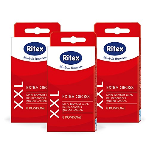 Ritex XXL Kondome, Extra groß, 24 Stück, Made in Germany