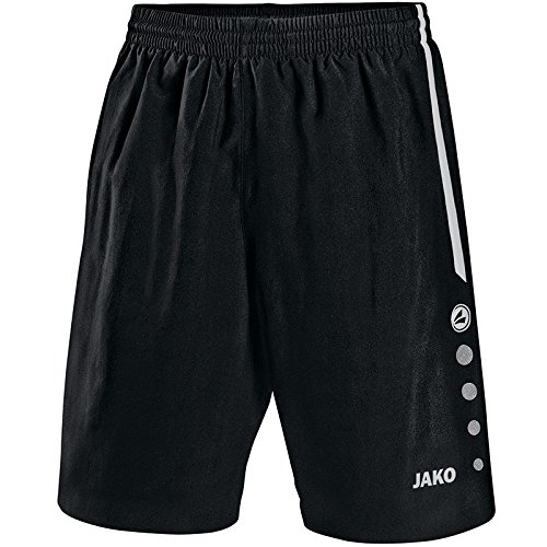 JAKO Herren Fußball Sporthose Turin schwarz/weiß, M