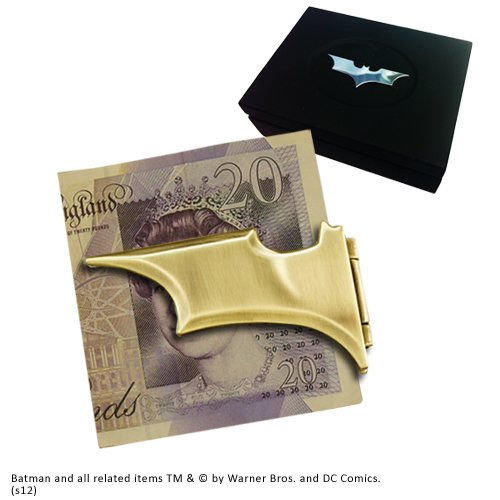 Noble Collection nn4318 9 Batman: Geldklammer Batarang Bronze