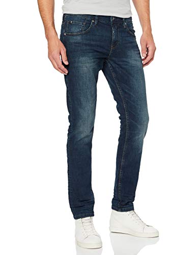 TOM TAILOR Denim Herren Piers Jeans, Blau (Dark Stone Wash Deni 10282), 34W / 32L