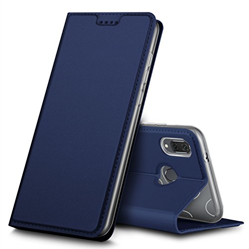 Huawei P20 Lite Hülle, Huawei Nova 3e Hülle, iBetter Premium Tasche Cover Flip Case [Magnetic Closure] [Standfunktion] Schutzhülle Handyhüllen für Huawei P20 Lite/ Huawei Nova 3e Smartphone(Blau)