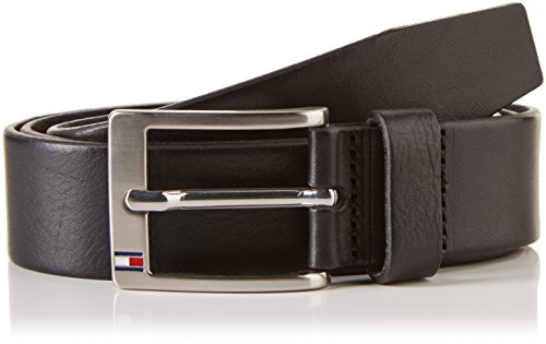 Tommy Hilfiger Herren New Aly Belt Gürtel, Schwarz (BLACK), 105(UK)